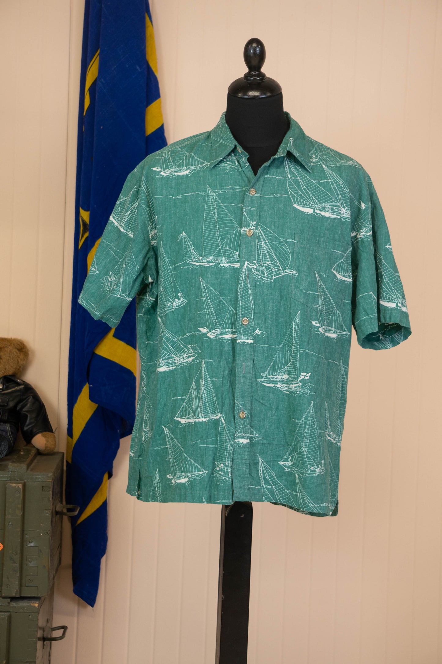 Camicia Hawaiana Americana Cooke Street Barche - XL