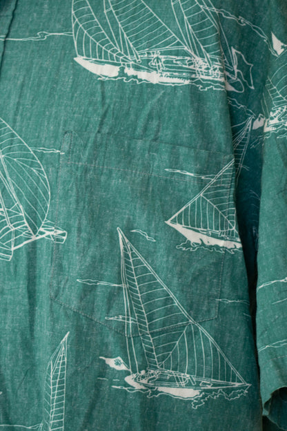 Camicia Hawaiana Americana Cooke Street Barche - XL