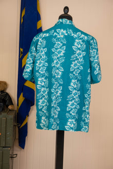 Camicia Hawaiana Americana Hawaii Blues Floreale- XL