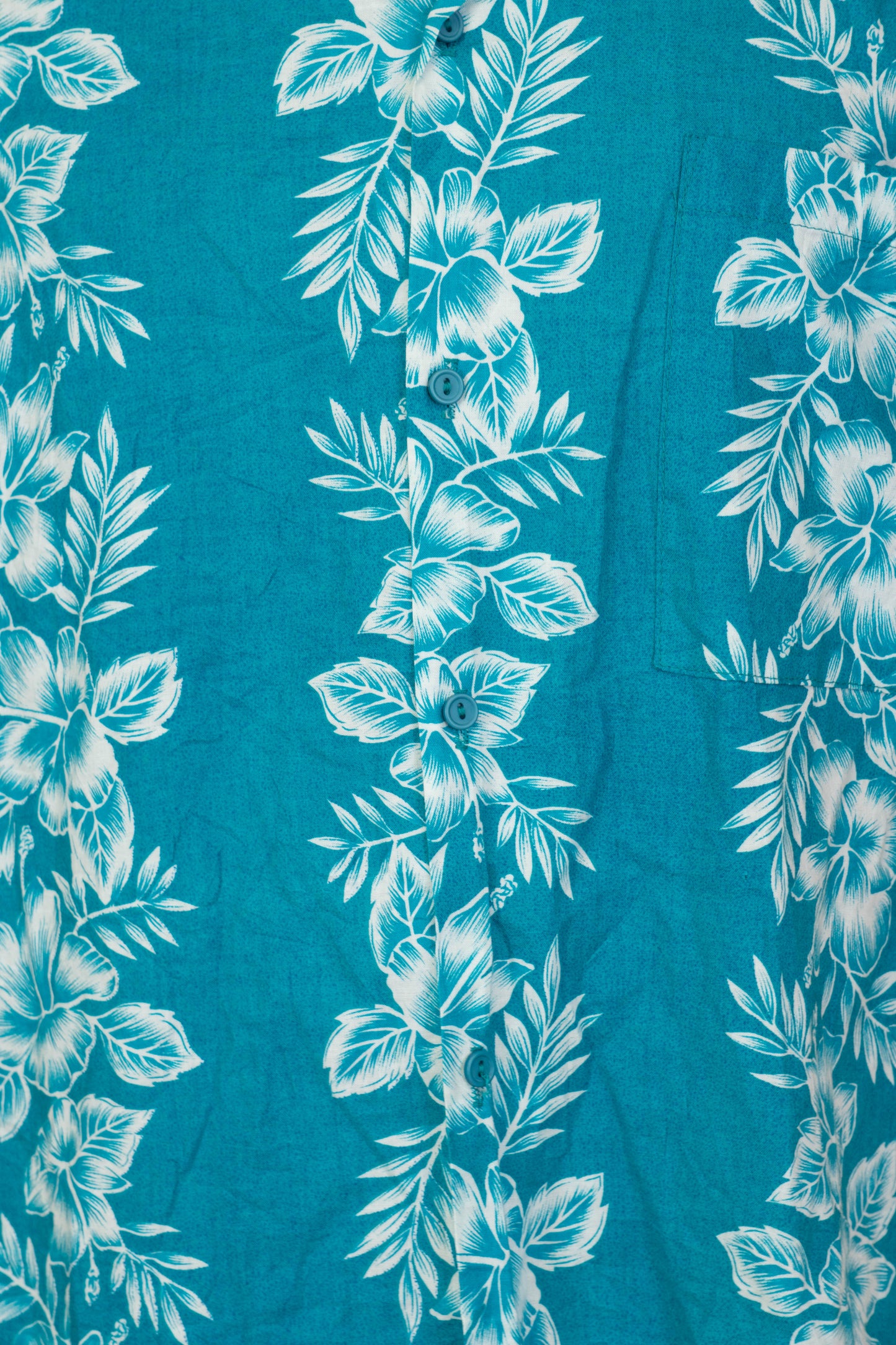 Camicia Hawaiana Americana Hawaii Blues Floreale- XL