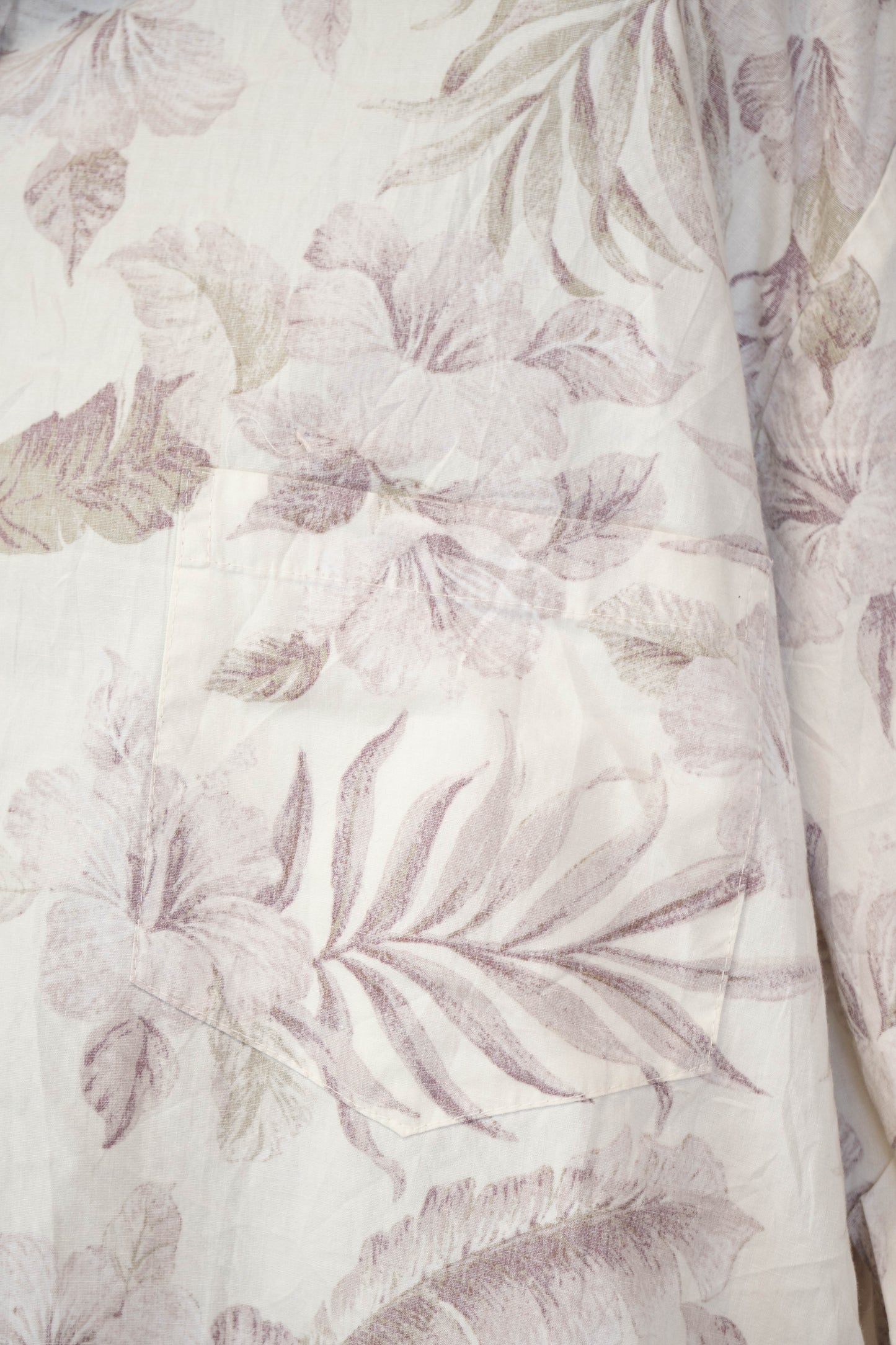 Camicia Hawaiana Reverse Usa Floreale Bianca - 3XL