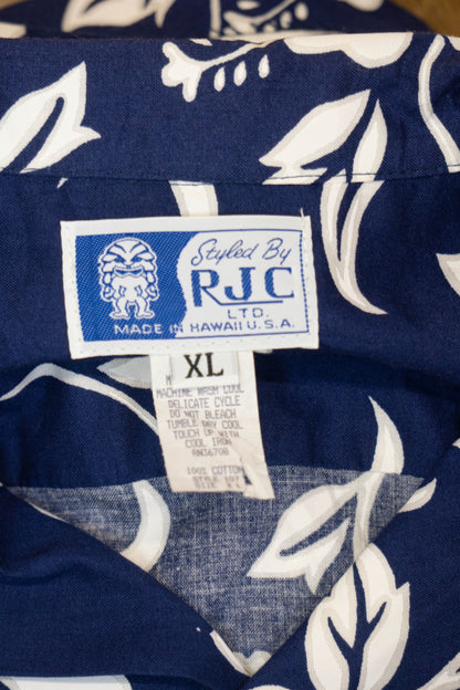 Camicia Hawaiana RJC Floreale Blu - XL