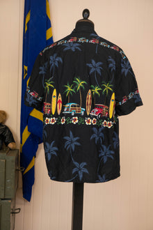 Camicia Hawaiana USA Winnie Fashion Nera - XL