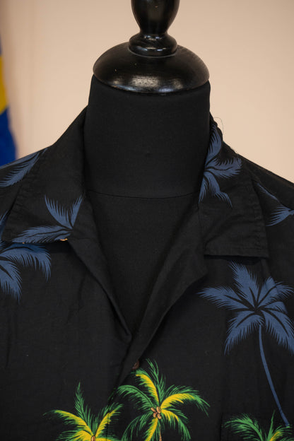 Camicia Hawaiana USA Winnie Fashion Nera - XL