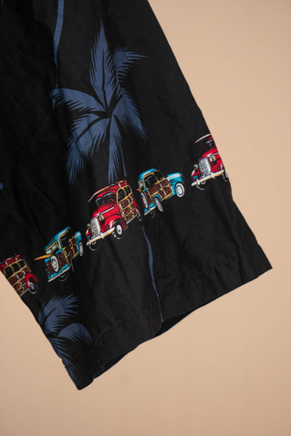 Camicia Hawaiana USA Winnie Fashion Nera - XL