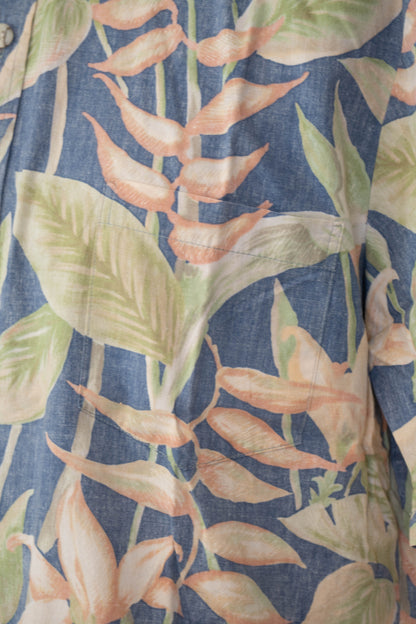 Camicia Hawaiana Reverse Usa a fiori Cook Street - M
