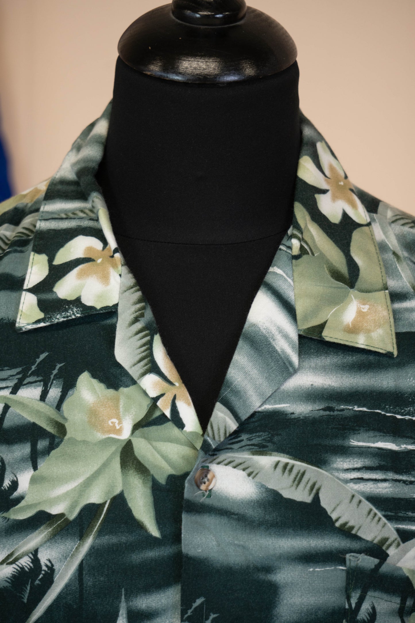 Camicia Hawaiana Americana Floreale Hawaii Blues - L