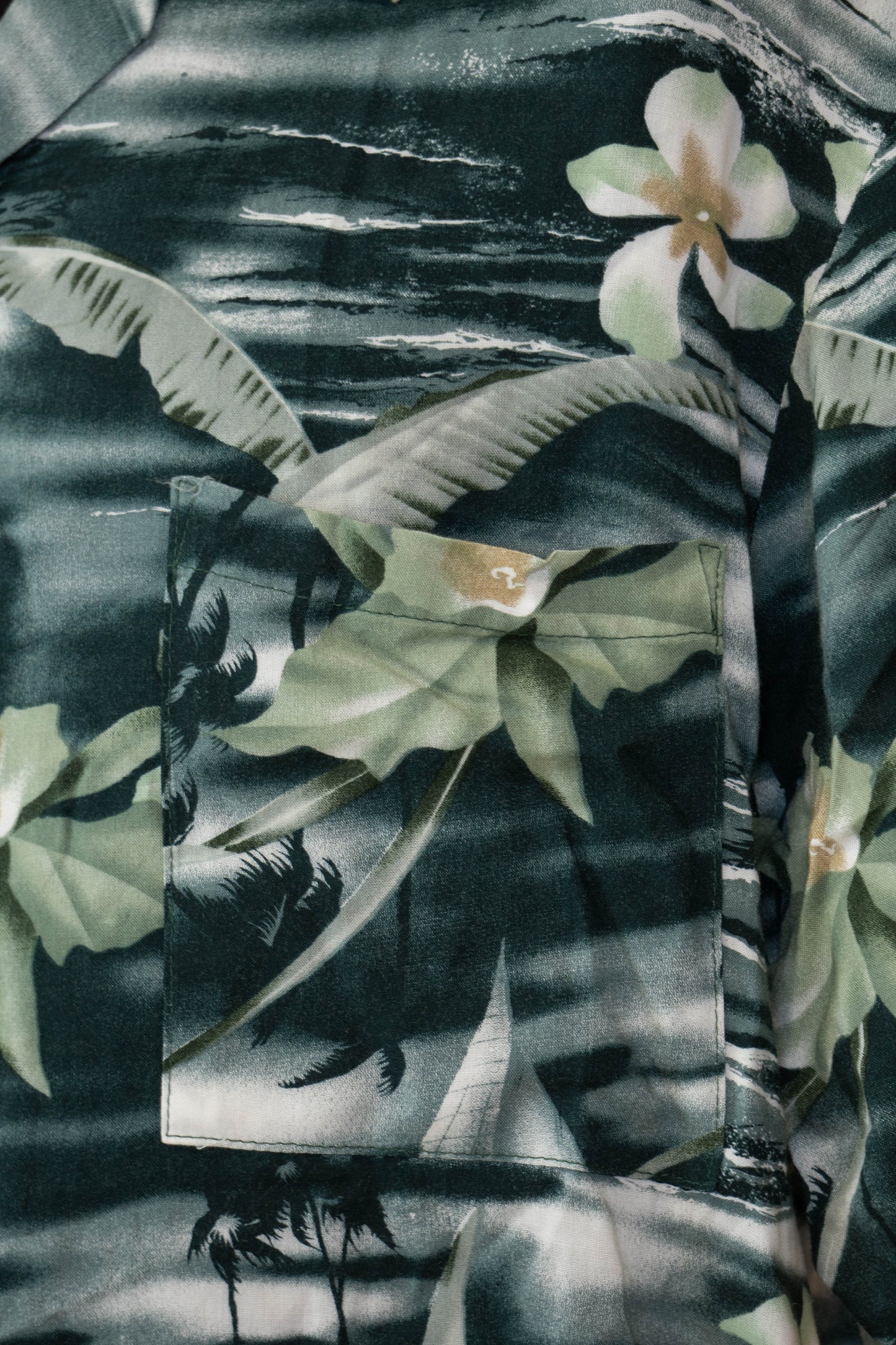 Camicia Hawaiana Americana Floreale Hawaii Blues - L