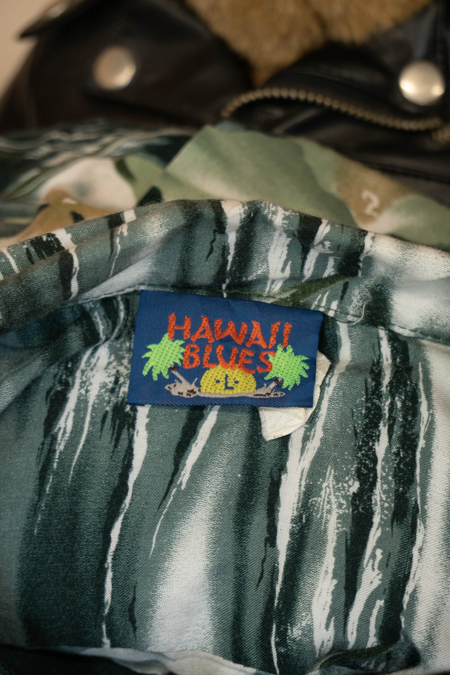 Camicia Hawaiana Americana Floreale Hawaii Blues - L