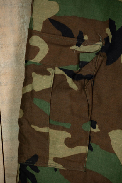 Us Army Pantaloni Combact Cargo Woodland con Liner - M Long