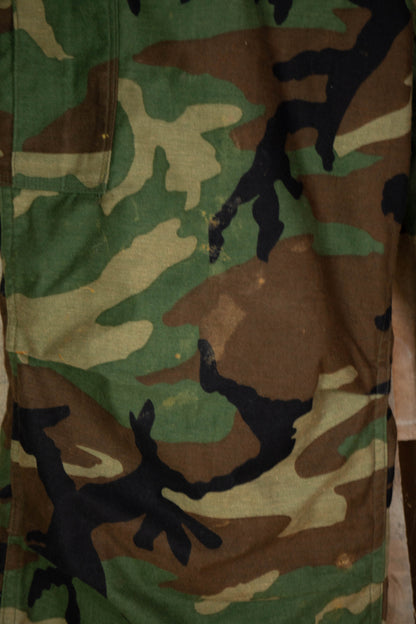 Us Army Pantaloni Combact Cargo Woodland con Liner - M Long