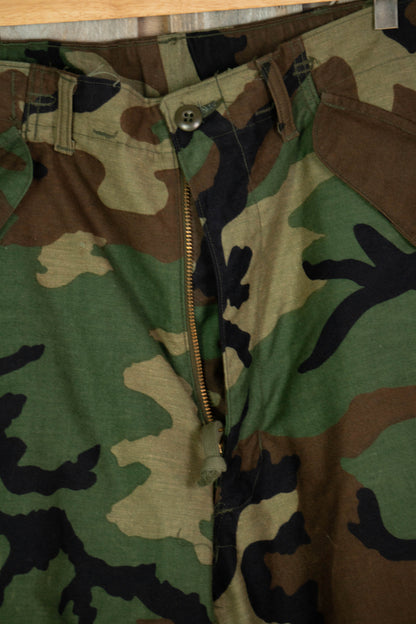 Us Army Pantaloni Combact Cargo Woodland con Liner - M Long