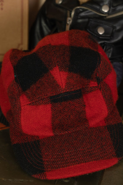 Cappello Filson Mackinaw Lana rosso e nera- Taglia Unica