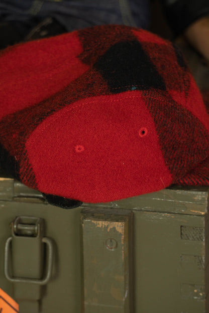 Cappello Filson Mackinaw Lana rosso e nera- Taglia Unica