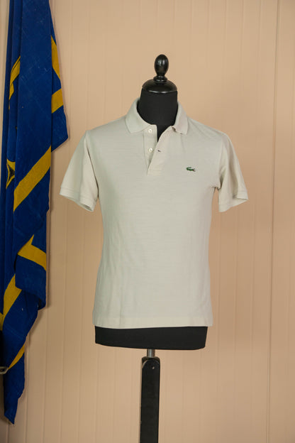 2010 Polo Lacoste maniche corte Bianco polvere- S