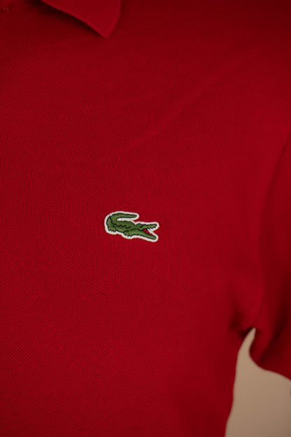 2010 Polo Lacoste maniche corte rossa- S