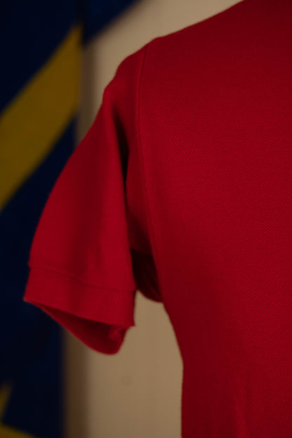 2010 Polo Lacoste maniche corte rossa- S