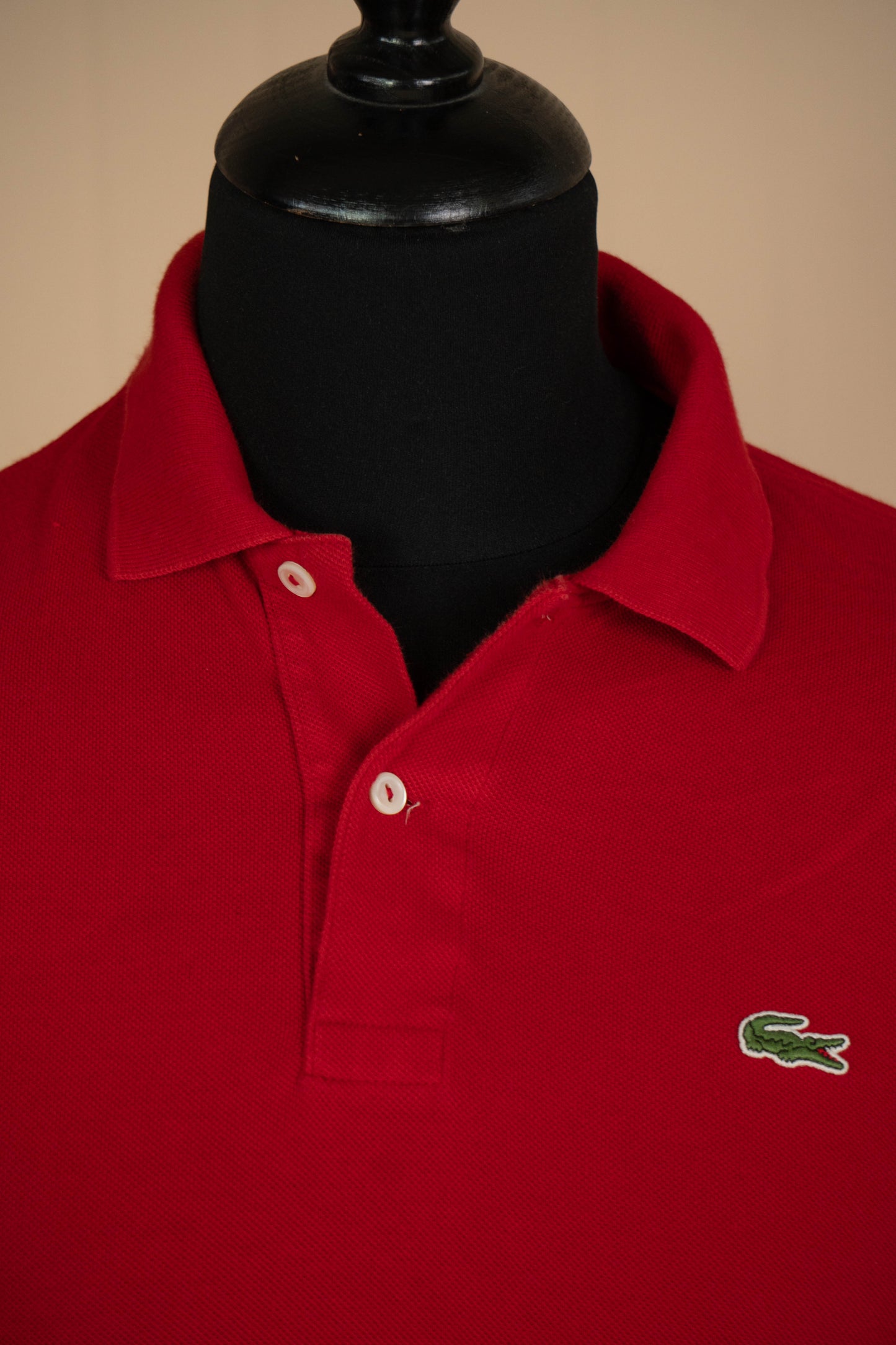 2010 Polo Lacoste maniche corte rossa- S