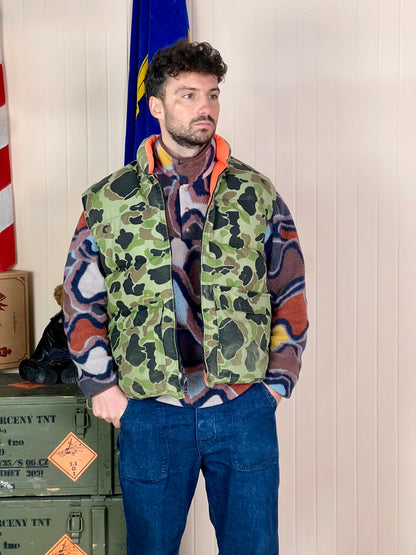 1980 Piumino Smanicato Double Face da caccia "M"