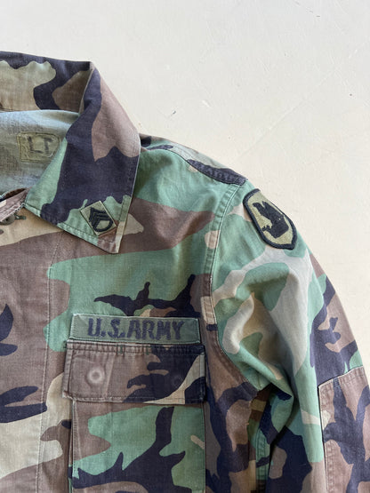 Camicia US Army Woodland Patches - S