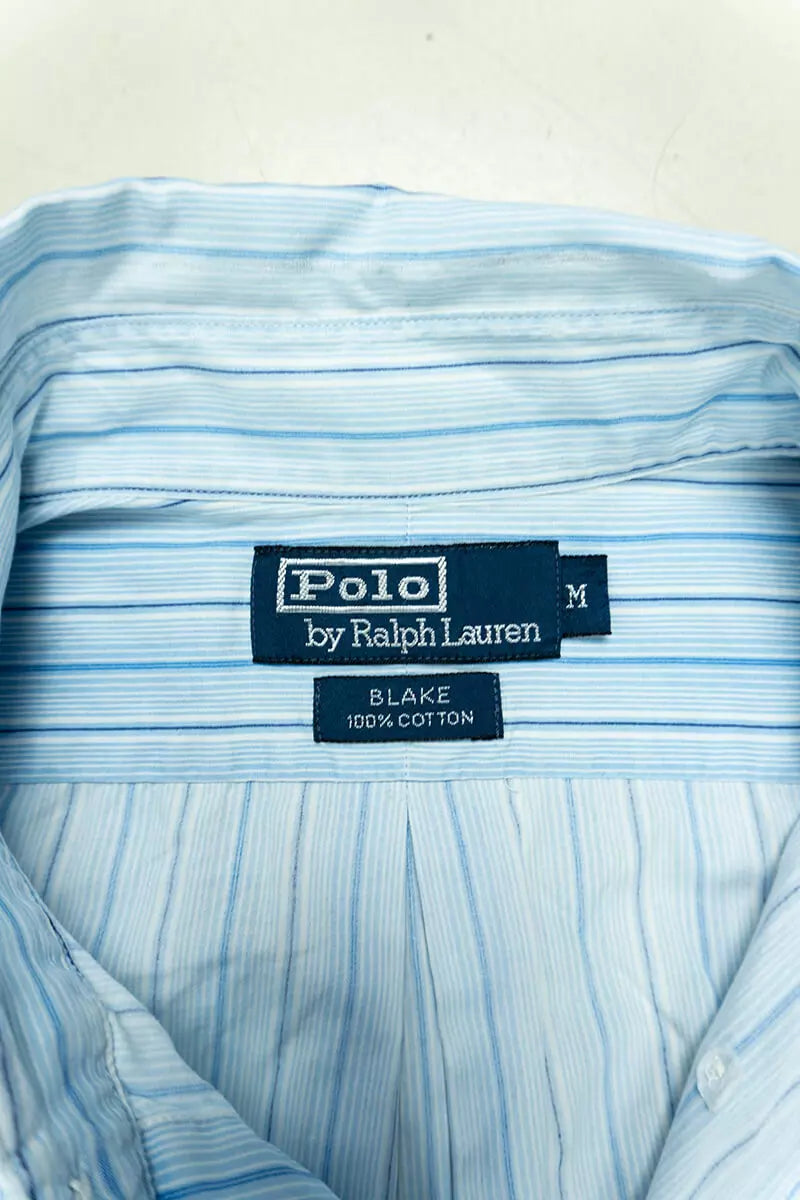 Camicia Ralph Lauren a Righe Classic Fit azzurra "M"