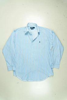 Camicia Ralph Lauren a Righe Classic Fit azzurra "M"
