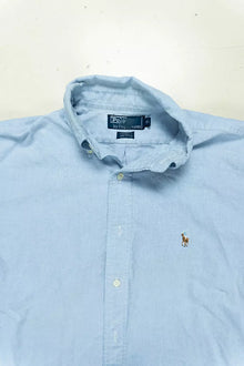 Camicie Ralph Lauren Tinta Unita Classic Fit Azzurro "M"