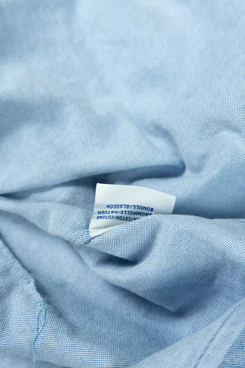 Camicie Ralph Lauren Tinta Unita Classic Fit Azzurro "M"