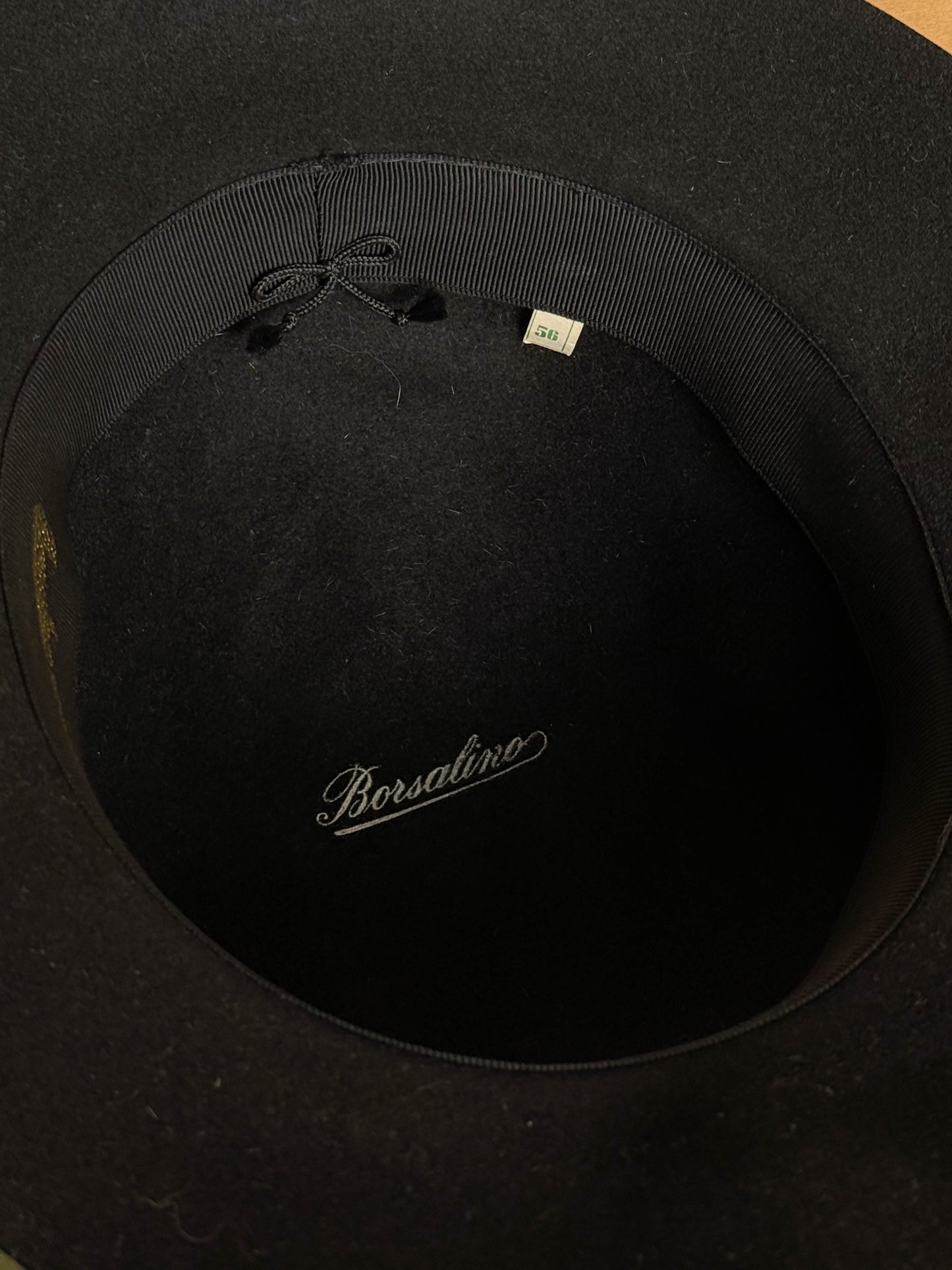 Cappello Borsalino Fedora Nero - 56 cm