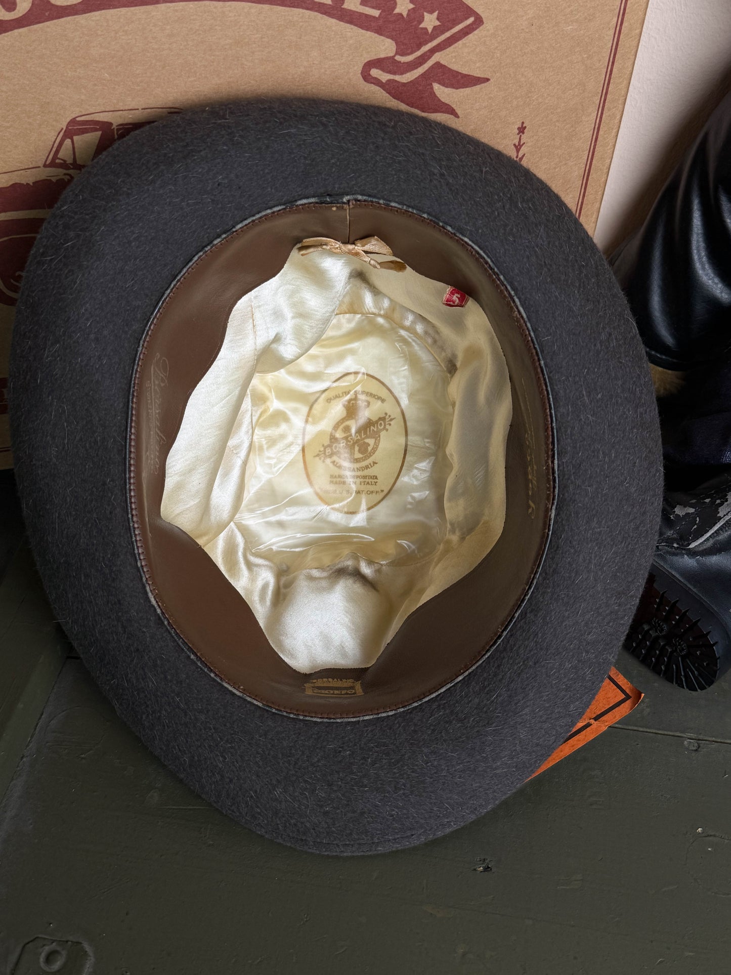 Cappello Borsalino Trilby Grigio- 56 cm