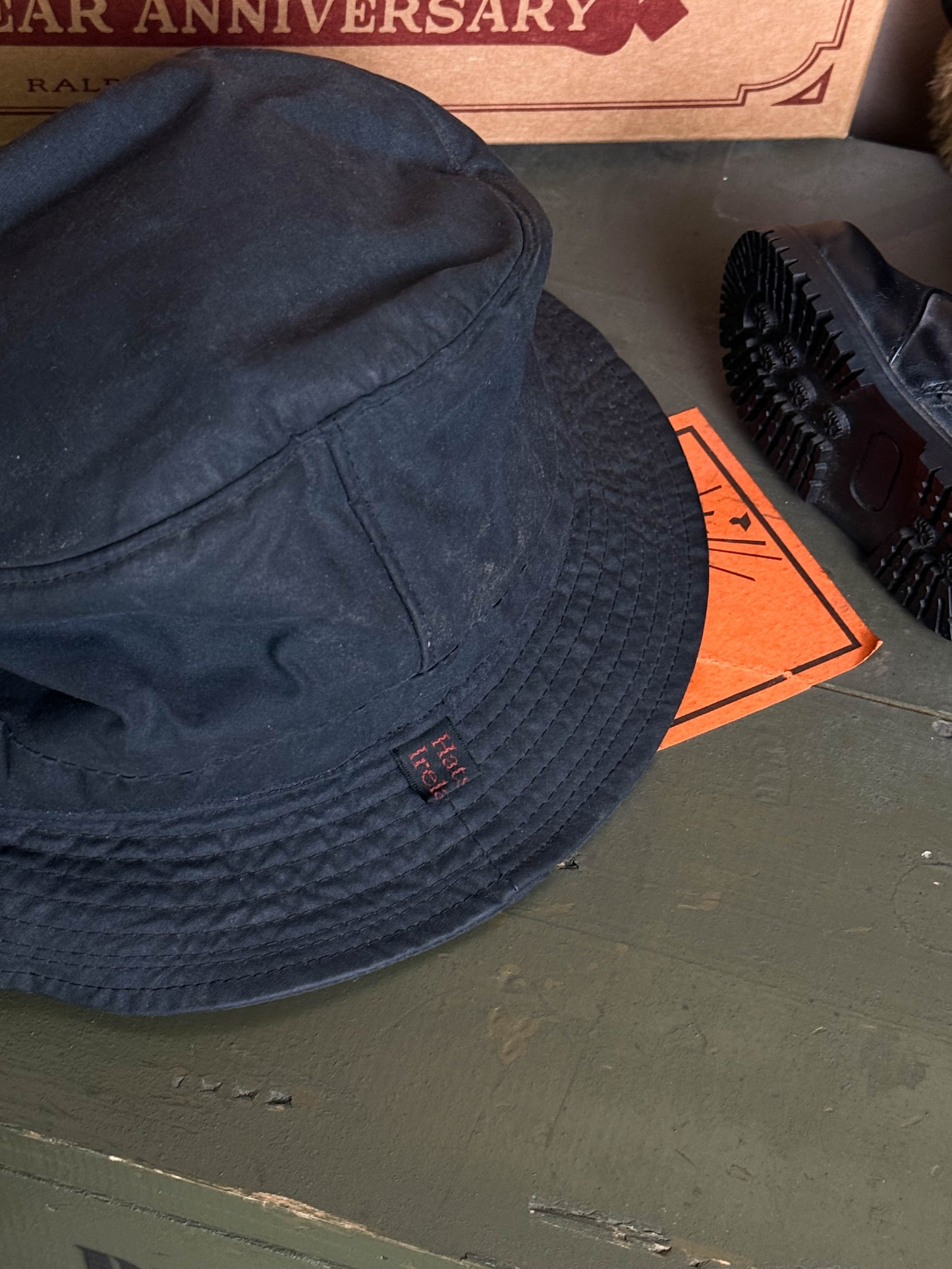 Cappello Made in Irlanda Blu Scuro Cerato - 54 cm