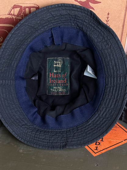 Cappello Made in Irlanda Blu Scuro Cerato - 54 cm