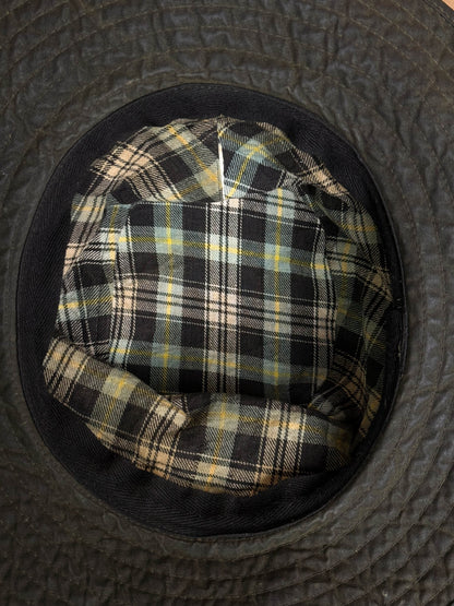 Cappello Boonie In cotone cerato verde - 58 cm