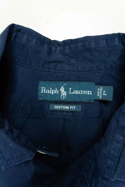 Camicia Ralph Lauren Tinta Unita Custom Fit - L
