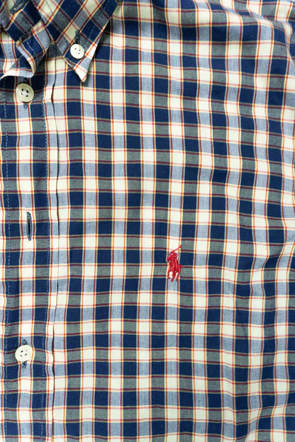 Camicie Ralph Lauren a Scacchi Classic Fit Blu "L"