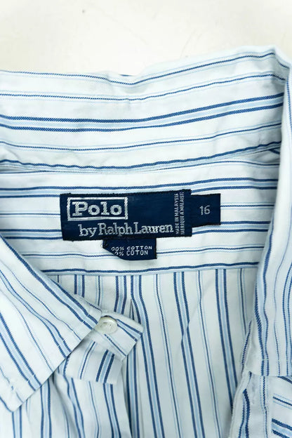 Camicia Ralph Lauren a Righe Classic Fit Bianca "L"