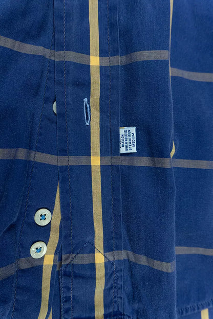 Camicie Ralph Lauren a Scacchi Classic Fit Blu Scuro "M"
