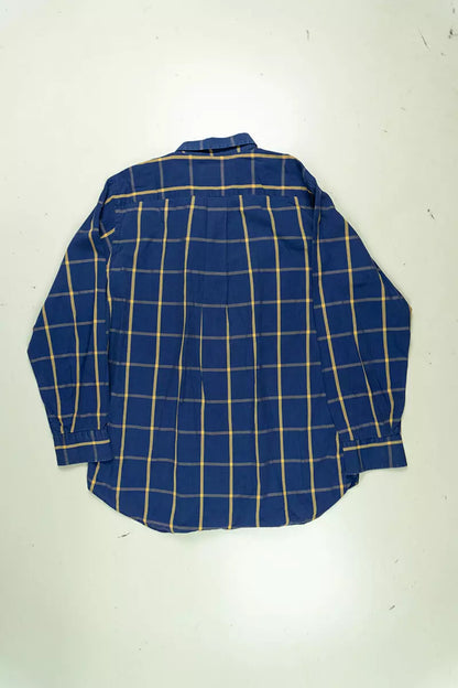 Camicie Ralph Lauren a Scacchi Classic Fit Blu Scuro "M"