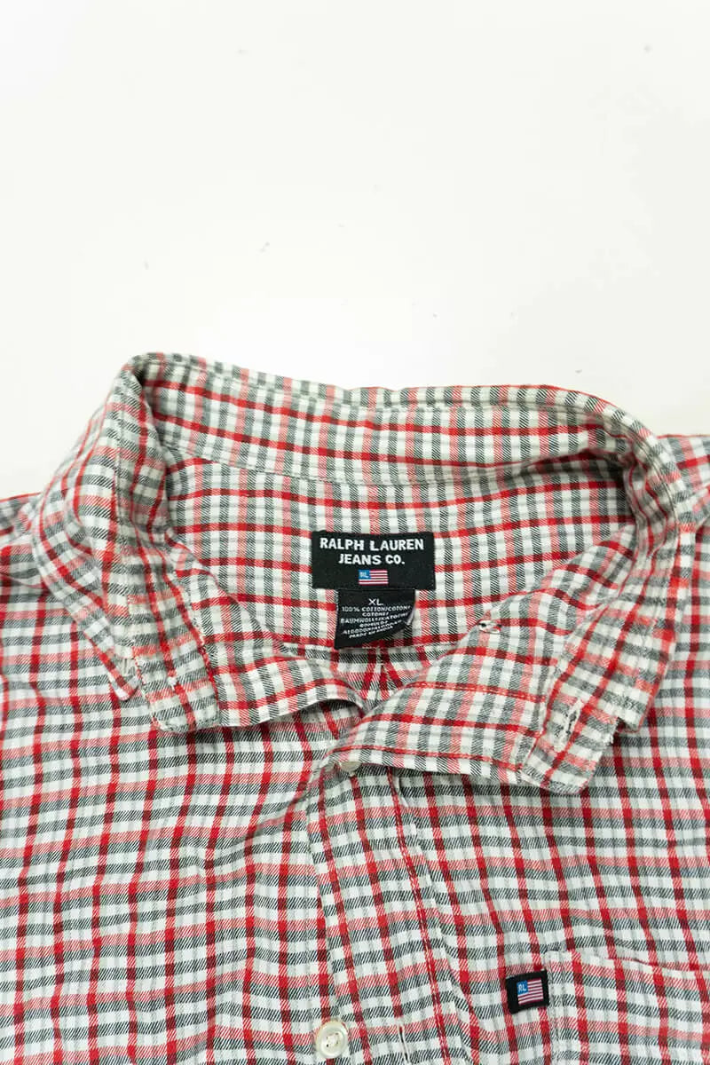 Ralph Lauren camicia scacchi vintage "XL"