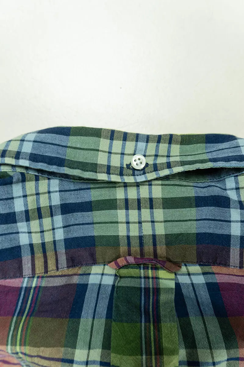 Camicia a Quadri Ralph Lauren Slim Fit Verde "M"