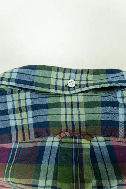 Camicia a Quadri Ralph Lauren Slim Fit Verde "M"
