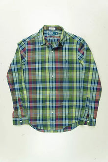Camicia a Quadri Ralph Lauren Slim Fit Verde "M"
