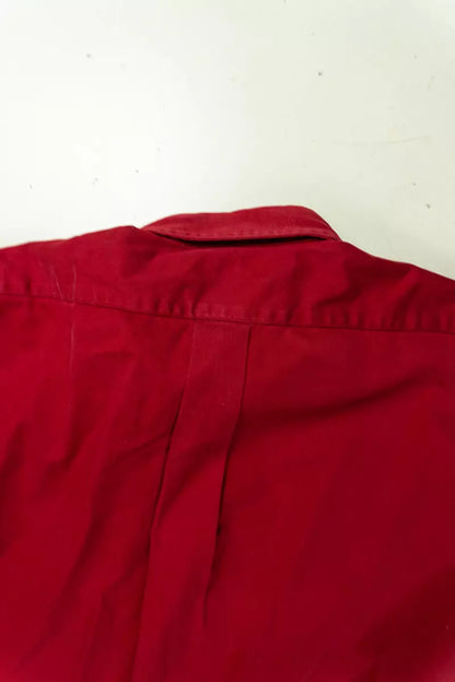 Camicie Ralph Lauren Tinta Unita Classic Fit Rossa "L"